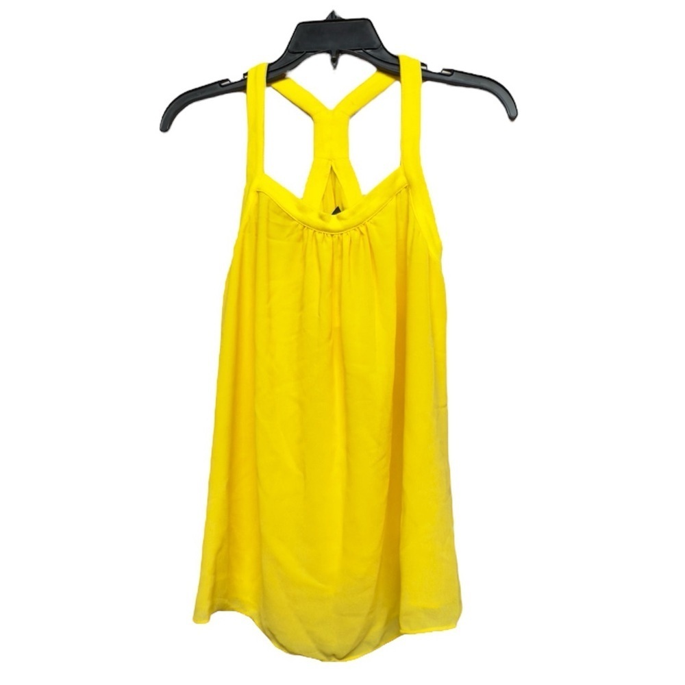 fab'rik Yellow Backless Sleeveless Tank Top